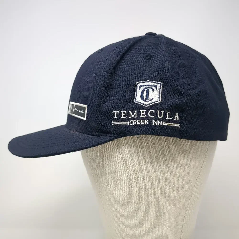 TravisMathew Baseball Cap Blue XL Flexfit Temecula Creek Inn Stretch Fit Hat